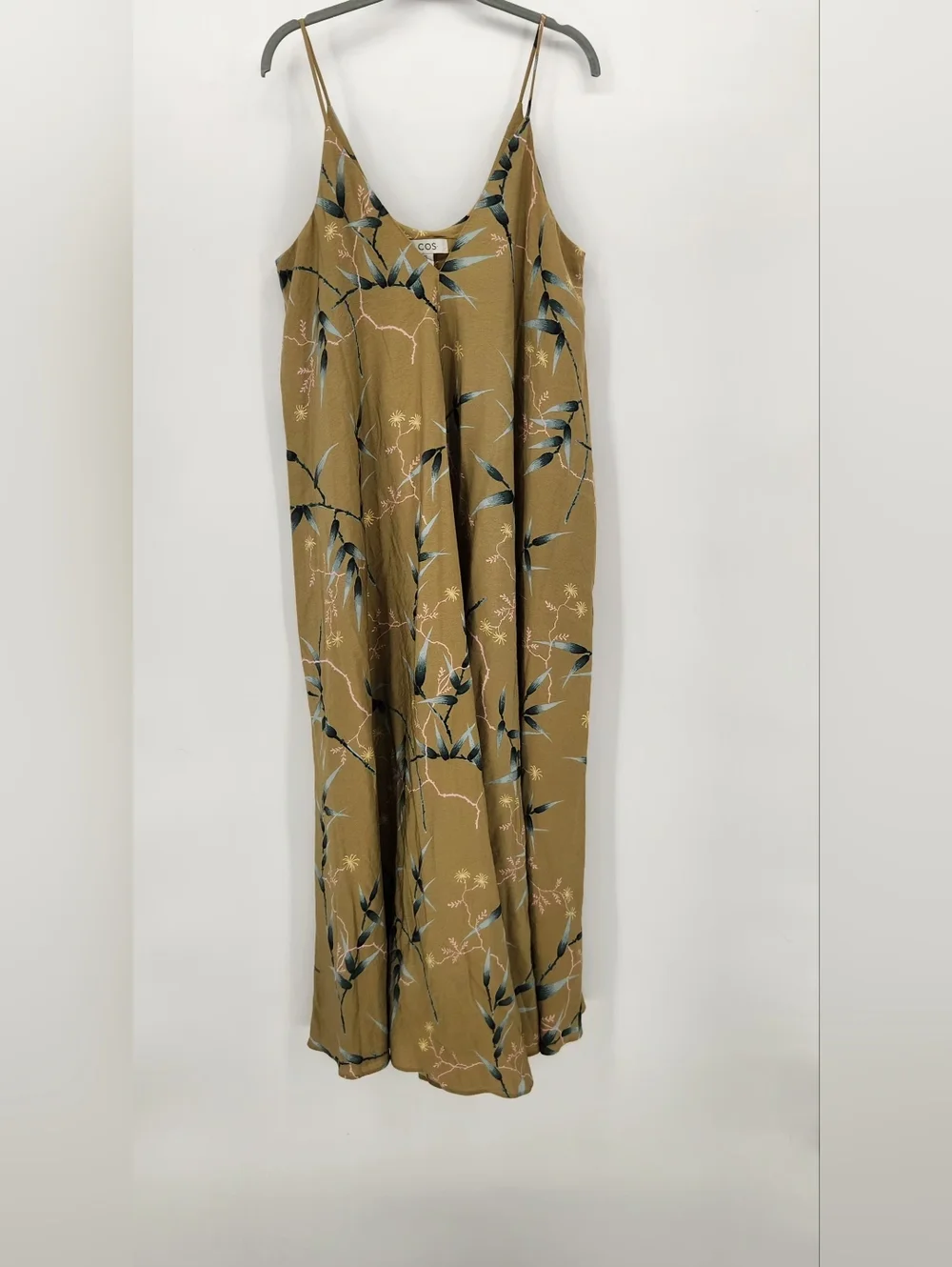 COS v neck slip maxi dress Size 10 Spring,summer Dress 100%cotton. - Picture 2 of 8